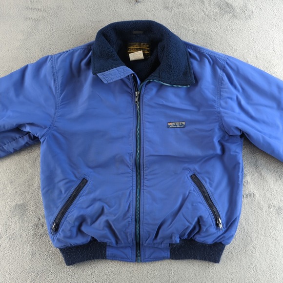 Jackets & Blazers - Vintage 90s Eddie Bauer Jacket Womens Small Blue Expedition Outfitter Bomber USA